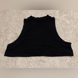 Lululemon All Yours Boyfriend Crop Tank Black Size 10